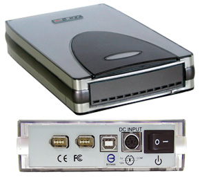 USB 2.0 & FireWire Premium Laufwerksgehuse 3,5\